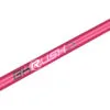 Cue weight stamp detail and pink finish coloring on Predator BK Rush break cue butt