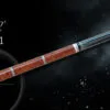 Exceed EX-50AM1 50th Anniversary Billiard Cue with EX Pro tip, Zan Plus2 M shaft, wavy joint, and wood grip construction