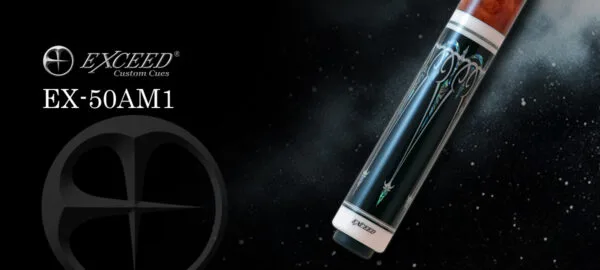EX Pro tip detail on Exceed EX-50AM1 special edition billiard cue