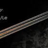 Exceed EXC2-13N/Le full cue length showing Ebony butt with Ivory juma inlay pattern and leather wrap grip