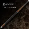 Full-length view of Exceed EXC2-SL5ABr1w billiard cue with Zan Plus2 M tip