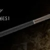 Exceed EXC2-SkD6ES1 premium billiard cue with ebony butt and snake wood inlay detail