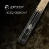 Exceed EXD2-082ECM1 billiard cue no wrap with ebony and curly maple construction, front view