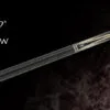 Exceed EXD2-23Nw no wrap billiard cue with ebony forearm, curly maple grip, and Paua shell inlay mosaic detail