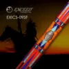Exceed EXICS-09SF cue highlighting Native American design elements and exotic wood details