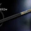 Exceed EXICS2-06S2w Special Model billiard cue with leather wrap, EX Pro shaft, and Wavy 2 joint displayed in full length