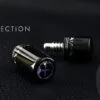 Full-length side profile of Exceed EXICS2-25W Special Model Billiard Cue displaying cocobolo finish and rings