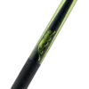 Full length view of Predator SP2 Lime Green 2 cue showing complete lime green to black gradient design